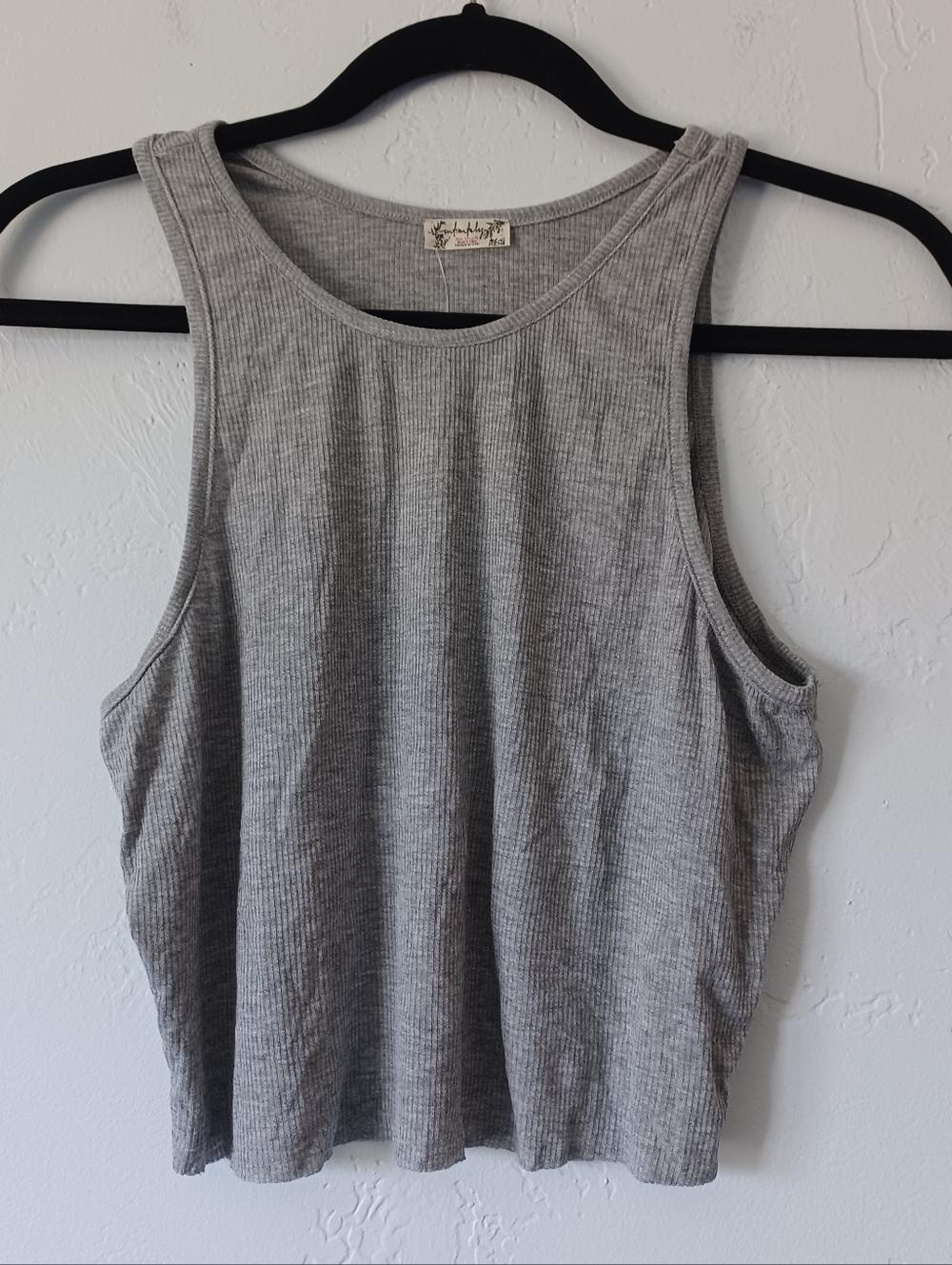 NWT Free People Heather Grey Cropped Tank